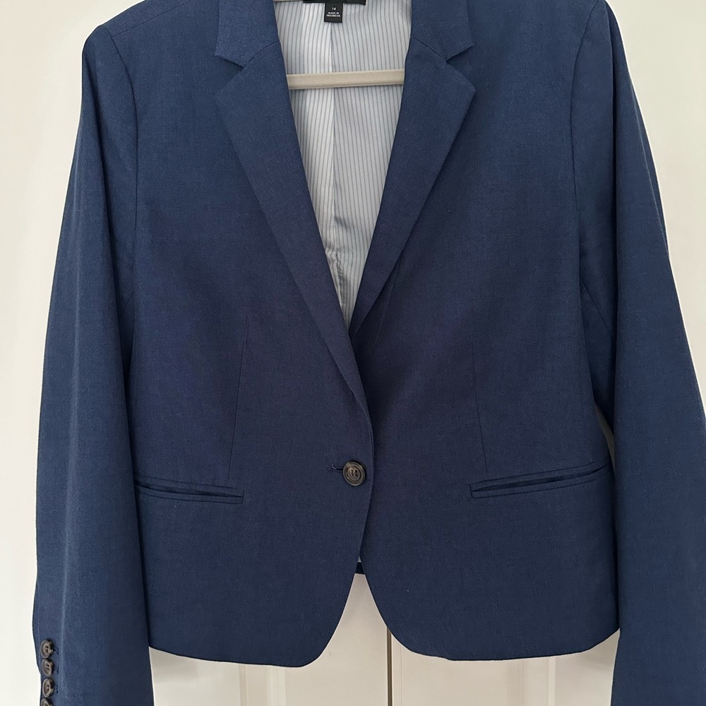 Ann Taylor Navy Blue Blazer